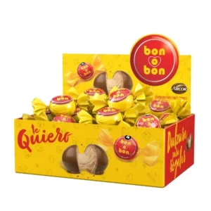 Bombón Bon o Bon Clásico de 15 gramos en su envoltorio amarillo