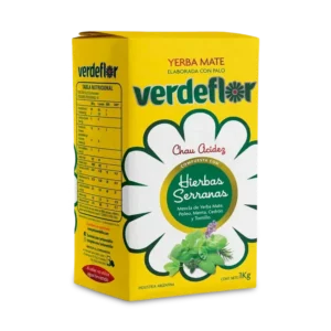 Paquete de Yerba Mate Verdeflor Hierbas Serranas 1Kg.