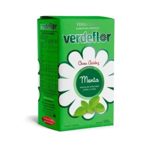 Paquete de Yerba Mate Verdeflor sabor Menta de 500 gramos